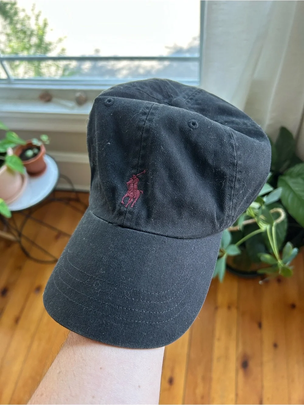 Polo Ralph Lauren cotton chino baseball cap vintage embroidered pony